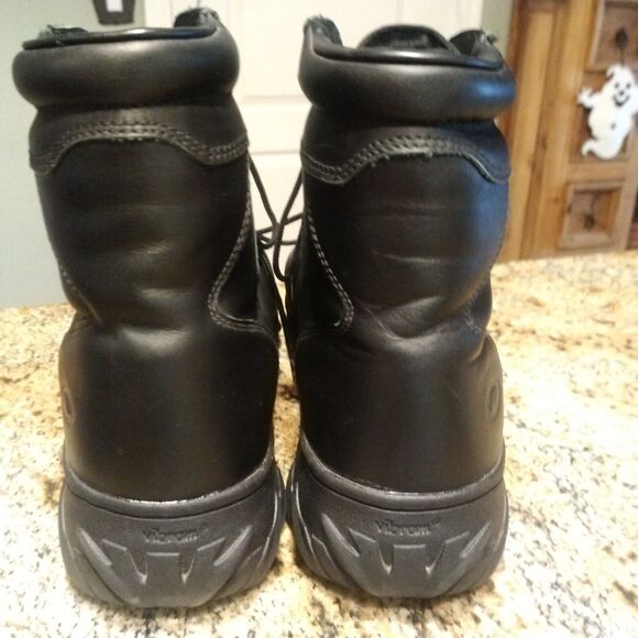 RARE OAKLEY SI BLACK LEATHER BOOTS Mens 14 Elite Special Forces Tactical Shoes main image 5